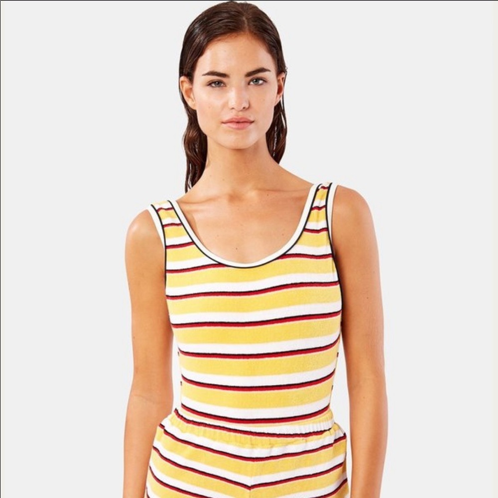 Solid and Striped One Piece